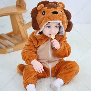 Brown Lion Kids One Piece